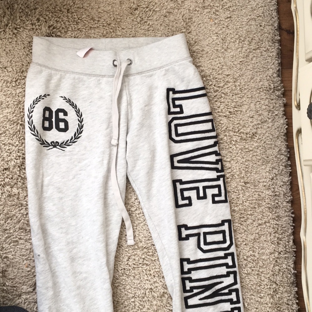 Pink Victoria’s Secret sweat pants